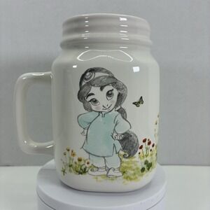 Disney Store Animators Collection Mason Jar Ceramic Mug Sketch